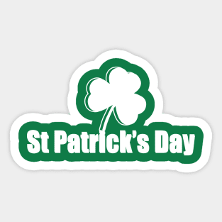 St Patrick's Day Design Sticker